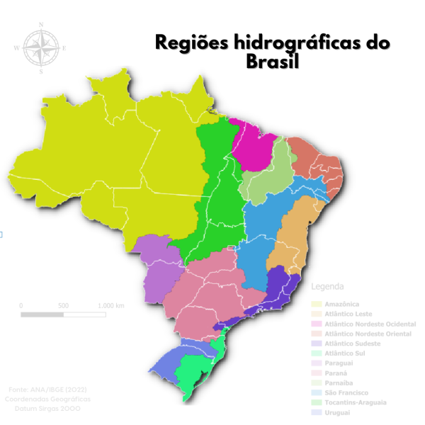 Mapa - Regiões Hidrográficas